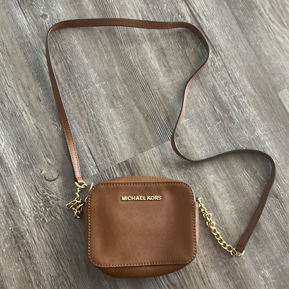 Michael Kors Tan Mini Crossover Bag